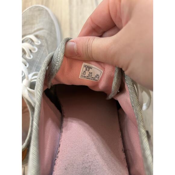 Vans Camden Sneakers Womens Size 9 Chambray Gray / English Rose Gray Skate Shoes - Picture 5 of 8